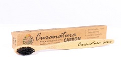 Bambusová zubná kefka Carbon
